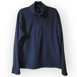 The North Face Half Zip Mock Neck Pullover Sweater Size Large Blue Fleece